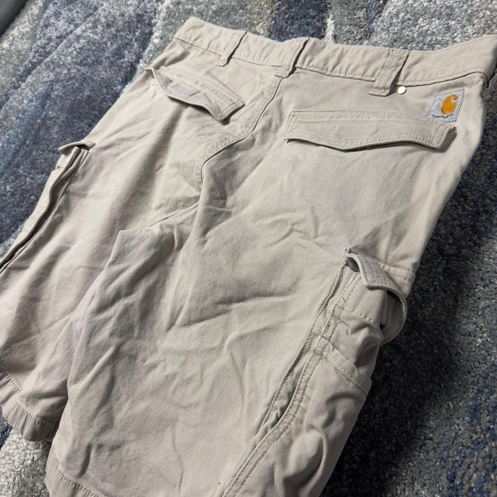 Carhartt Relaxed Fit Cargo Shorts Mens 36 Tan Khaki Workwear Utility Gorpcore